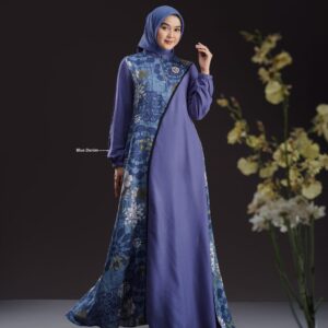 [BUNDLE] NADHEERA KALILA-DRESS-BLUEDENIM-#XL + KEKE INAYA RUBY SCARF MAROON