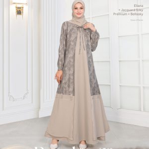 [BUNDLE] ETHICA KAGUMI-340-SCALLOPSHELL-#XXL + ETHICA HIJAB KERUDUNG BERGO AIRA TAUPE #S