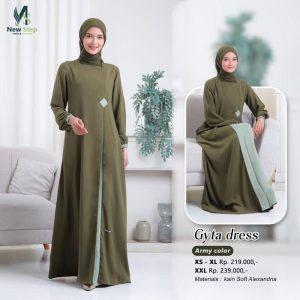 [BUNDLE] LUBI GYTA DRESS ARMY #XL + ABIKA LAMIA BERGO ARMY