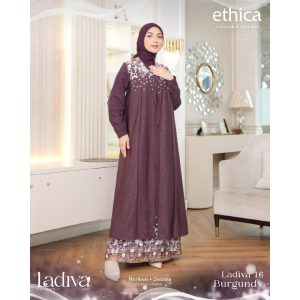 [BUNDLE] ETHICA LADIVA-16-BURGUNDY-#XXL + ABIKA SASKIA BERGO SILVER