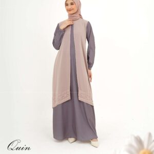 [BUNDLE] NIBRAS QUIN-GAMIS-LAVENDER-#XS + KEKE AZALEA WAFFLE ASH GREY