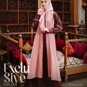 [BUNDLE] NIBRAS NB-REN 001 TERRACOTTA #XS + NADHEERA KAIA SCARF MIDNIGHT