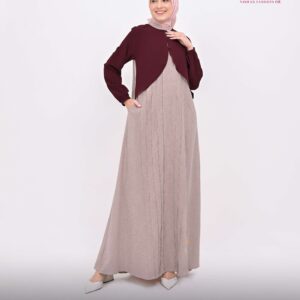 [BUNDLE] NIBRAS RESYA 123 DUSTY PINK #XXL + NIBRAS HIJAB BIHRIA SCARVES WHITE