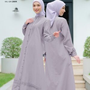 [BUNDLE] NIBRAS CHANDANA PURPLE #XL + NADHEERA ANGELYNA SCARF DUSTY