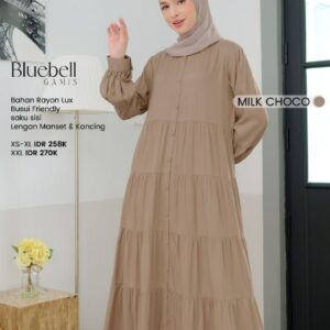 [BUNDLE] NIBRAS BLUEBELL MILK CHOCO #L + NADHEERA HIQMALA SCARF CELERY GREEN