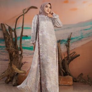 [BUNDLE] NADHEERA HANARIAA-DRESS-NUDHIS-#S + NIBRAS HIJAB BIHRIA SCARVES BLACK