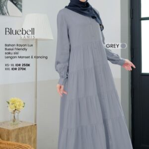 [BUNDLE] NIBRAS BLUEBELL GREY #XXL + NADHEERA SAMETHA SCARF THISTLE