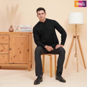 NIBRAS KOKO PRIA LENGAN PANJANG STRIPE NKC 003