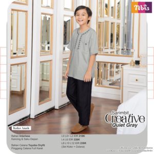 KOKO ANAK NIBRAS CREATIVE QUIET GRAY REJECT/DEFECT MINOR