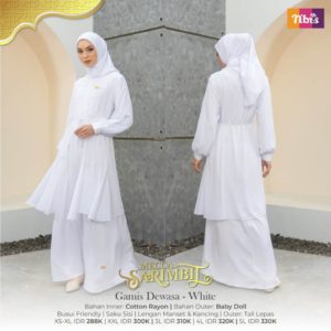 PROMO GAMIS DEWASA NIBRAS MECCA REJECT/DEFECT MINOR