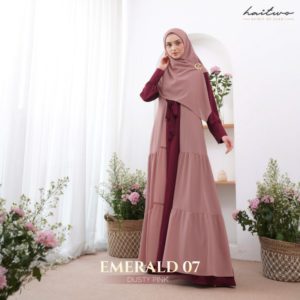 HAITWO EMERALD 07 GAMIS SET HIJAB