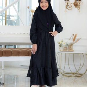 RAUNA RGAF KHAYRA GAMIS ANAK + HIJAB SARIMBIT 2024 TERBARU SALE PROMO UP TO
