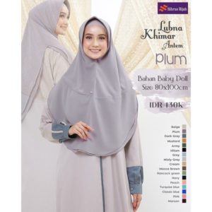 Nibras Hijab Lubna Antem Material Baby Doll