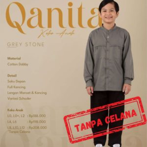 NIBRAS QANITA KOKO ANAK ( HANYA KOKO TIDAK SET CELANA ) RAYA SERIES 2024