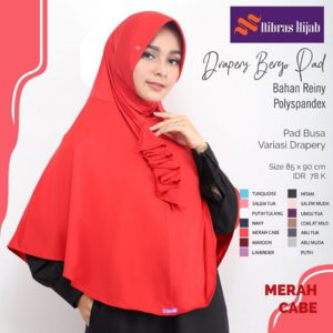 DRAPERY PAD MERAH BERGO MURAH PROMO by NIBRAS
