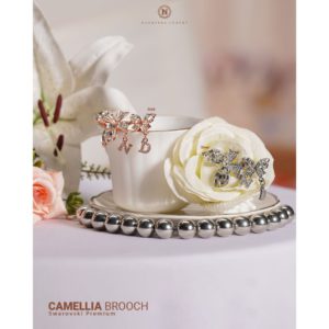 NADHEERA CAMELLIA BROOCH