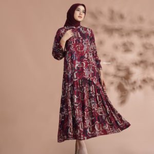 GAMIS MIDI DEWASA NADHEERA KALZA MIDI DRESS