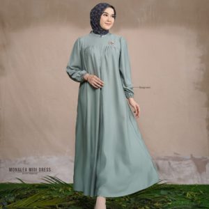 GAMIS MIDI DEWASA NADHEERA MONALEA MIDI DRESS