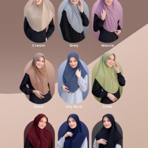 HIJAB SEPLY BERGO FARAH GRADE B (GRADE B)