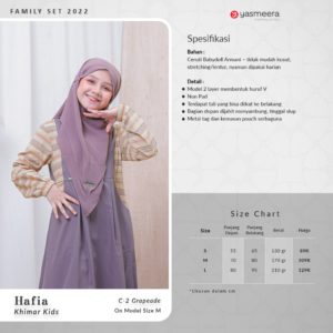 YASMEERA KHIMAR HAFIA KIDS GRADE B (REJECT)