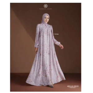 [Bundling Couple] NADHEERA ABELLEA-DRESS-BAMBOO-#XL + ENDOMODA FAIHA KOKO PURPLE #2XL - Paket Serasi: Gamis & Koko Dewasa