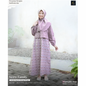[Bundling Gamis] LUBI GA-NERO-MARSALAREAD-#XXL(SALE) + LUBI GA-HEAVEN-WHITE-#XXL(SALE) - Paket Spesial 2in1 Gamis Anak