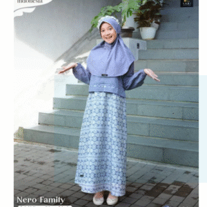 [Bundling Gamis] LUBI GA-NERO-STEELBLUE-#XL(SALE) + LUBI GA-DESIRE-EMERALD-#XL(SALE) - Paket Spesial 2in1 Gamis Anak