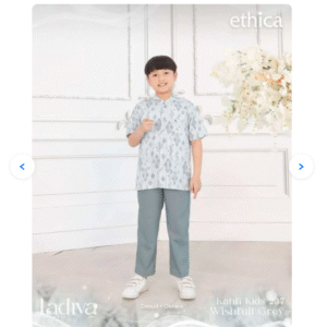 [Bundling Koko] ETHICA KAHFI-KIDS-237-WISHFULLGREY-#8 + NIBRAS GAMILA KOKO ANAK BROKEN WHITE #L8 (0) - Koko Anak 2in1 - Hemat & Stylish Sekaligus