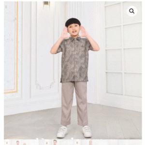 [Bundling Koko] ETHICA KAHFI-KIDS-255-SCALLOPSHELL-#8 + NIBRAS KALA KOKO ANAK PEACH BEIGE #L8 - Koko Anak 2in1 - Hemat & Stylish Sekaligus
