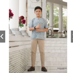 [Bundling Koko] NADHEERA CELESTIA-KOKOKIDS-BLUECAROLINE-#M + LUBI BINAR KOKO ANAK CHOCO #M - Koko Anak 2in1 - Hemat & Stylish Sekaligus