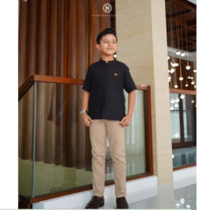 [Bundling Koko] NADHEERA JAKA KOKO KIDS BLACK #M + ALWA HIJAB GLORIOUS KOKO BOY MAHOGANY #M - Koko Anak 2in1 - Hemat & Stylish Sekaligus