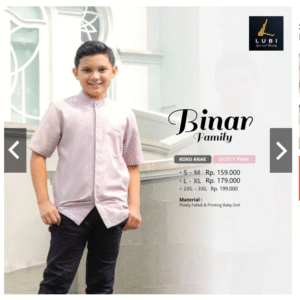 [Bundling Koko] NADHEERA YUDHISTIRA KOKO KIDS CHOCO #M + LUBI BINAR KOKO ANAK DUSTY PINK #M - Koko Anak 2in1 - Hemat & Stylish Sekaligus