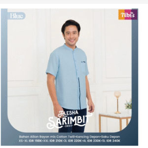 [Random] NB-ALESHA KOKO BLUE #S (0) + NB-SAJADAH TAN'IM - Paket Jumatan: Sarung & Koko, Siap ke Masjid!