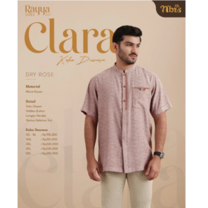 [Random] NADHEERA ALWI ZAHIR SARUNG RED BRICK + NIBRAS CLARA KOKO DRY ROSE #XS (0) - Paket Jumatan: Sarung & Koko, Siap ke Masjid!