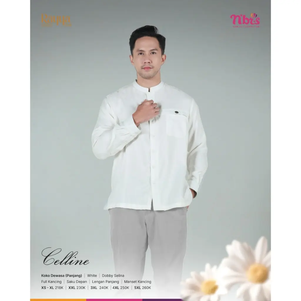 NIBRAS CELINE KOKO DEWASA LENGAN PANJANG RAYA SERIES 2025