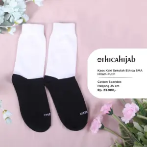 ETHICA KAOS KAKI SEKOLAH HITAM-PUTIH SMA