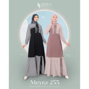 SEPLY MEYRA 255 GAMIS DEWASA CANTIK BAHAN WOLVIS