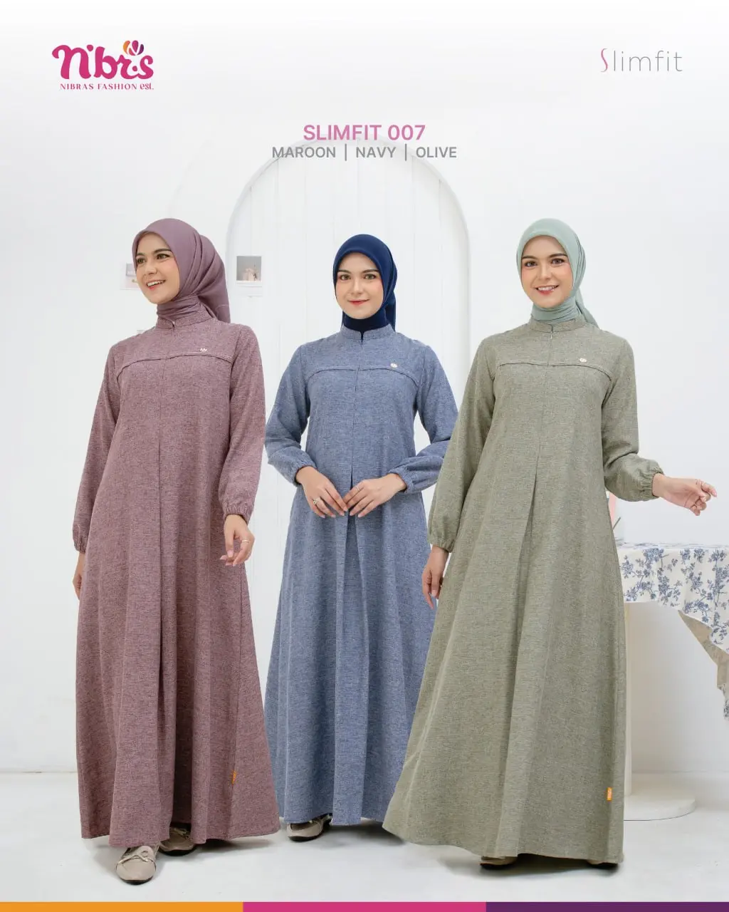 GAMIS DEWASA NIBRAS SLIMFIT 007