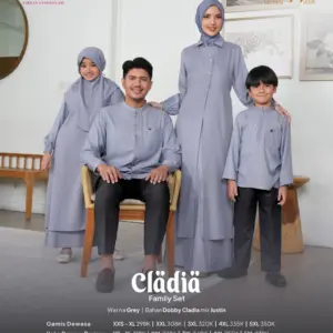 NIBRAS CLADIA GREY SARIMBIT RAYYA SERIES 2026